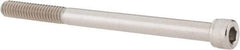 Value Collection - 1/4-20 UNC Hex Socket Drive, Socket Cap Screw - Grade 18-8 Stainless Steel, 3-1/2" Length Under Head - Eagle Tool & Supply