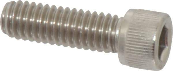 Value Collection - 5/16-18 UNC Hex Socket Drive, Socket Cap Screw - Grade 18-8 Stainless Steel, Fully Threaded, 1" Length Under Head - Eagle Tool & Supply