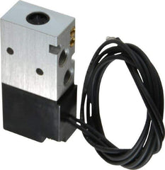 ARO/Ingersoll-Rand - 1/8", 4-Way Body Ported Stacking Solenoid Valve with Speed Control - 12 VDC, 0.2 CV Rate, 2.8" High - Eagle Tool & Supply