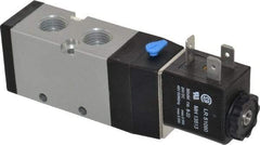 ARO/Ingersoll-Rand - 1/4", 4-Way 2-Position Maxair Stacking Solenoid Valve - 24 VDC, 0.7 CV Rate, 1.37" High - Eagle Tool & Supply