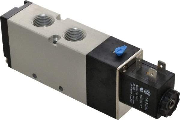 ARO/Ingersoll-Rand - 3/8", 4-Way 2-Position Maxair Stacking Solenoid Valve - 120 VAC, 1.65 CV Rate, 1.81" High - Eagle Tool & Supply