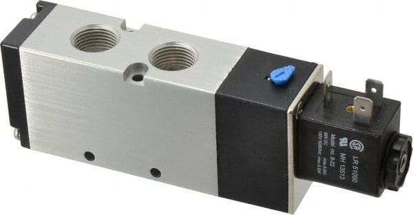 ARO/Ingersoll-Rand - 3/8", 4-Way 2-Position Maxair Stacking Solenoid Valve - 24 VDC, 1.65 CV Rate, 1.81" High - Eagle Tool & Supply