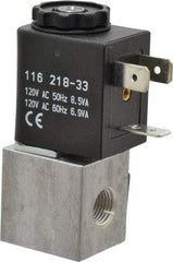 ARO/Ingersoll-Rand - 1/8", CAT Series 3-Way 2-Position Body Ported Stacking Solenoid Valve - 120 VAC, 0.062 CV Rate, 2.43" High - Eagle Tool & Supply