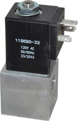 ARO/Ingersoll-Rand - 1/4", CAT Series 3-Way 2-Position Body Ported Stacking Solenoid Valve - 120 VAC, 0.2 CV Rate, 3-1/2" High - Eagle Tool & Supply