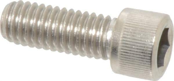 Value Collection - 3/8-16 UNC Hex Socket Drive, Socket Cap Screw - Grade 18-8 Stainless Steel, Fully Threaded, 1" Length Under Head - Eagle Tool & Supply