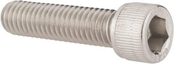 Value Collection - 3/8-16 UNC Hex Socket Drive, Socket Cap Screw - Grade 18-8 Stainless Steel, Fully Threaded, 1-1/2" Length Under Head - Eagle Tool & Supply