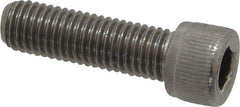 Value Collection - 1/4-28 UNF Hex Socket Drive, Socket Cap Screw - Grade 18-8 Stainless Steel, 7/8" Length Under Head - Eagle Tool & Supply