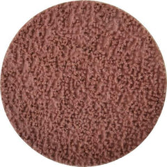 Made in USA - 3" Disc Diam, 80 Grit, Aluminum Oxide Quick Change Disc - Type S Attaching System, Coated, Brown, Medium Grade - Eagle Tool & Supply