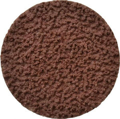 Made in USA - 1-1/2" Disc Diam, 120 Grit, Aluminum Oxide Quick Change Disc - Type R Attaching System, Coated, Brown, Fine Grade - Eagle Tool & Supply