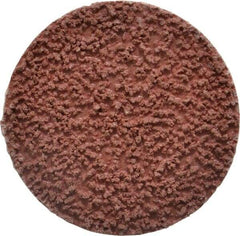 Made in USA - 2" Disc Diam, 80 Grit, Aluminum Oxide Quick Change Disc - Type R Attaching System, Coated, Brown, Medium Grade - Eagle Tool & Supply