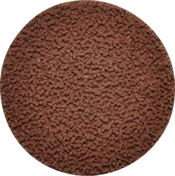 Made in USA - 2" Disc Diam, 240 Grit, Aluminum Oxide Quick Change Disc - Type R Attaching System, Coated, Brown, Very Fine Grade - Eagle Tool & Supply