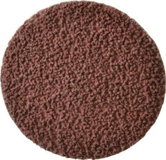 Made in USA - 3" Disc Diam, 80 Grit, Aluminum Oxide Quick Change Disc - Type R Attaching System, Coated, Brown, Medium Grade - Eagle Tool & Supply