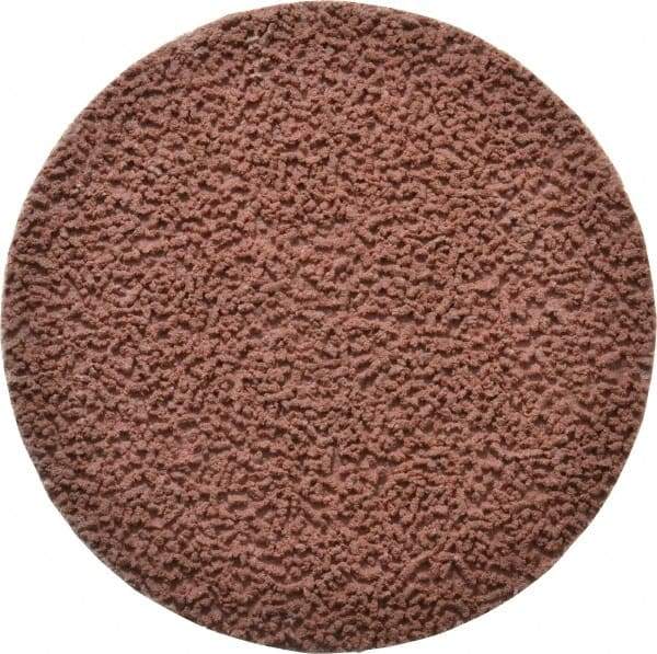 Made in USA - 3" Disc Diam, 180 Grit, Aluminum Oxide Quick Change Disc - Type R Attaching System, Coated, Brown, Very Fine Grade - Eagle Tool & Supply