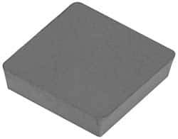 Hertel - SNU422 Grade HT10 Carbide Turning Insert - Uncoated, 90° Square, 1/2" Inscr Circle, 1/8" Thick, 1/32" Corner Radius - Eagle Tool & Supply