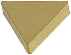 Hertel - TNU321 Grade HC335 Carbide Turning Insert - TiC/TiCN/TiN Finish, 60° Triangle, 3/8" Inscr Circle, 1/8" Thick, 1/64" Corner Radius - Eagle Tool & Supply