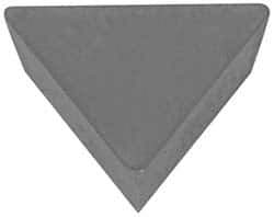 Hertel - TPU322 Grade HT10 Carbide Turning Insert - Uncoated, 60° Triangle, 3/8" Inscr Circle, 1/8" Thick, 1/32" Corner Radius - Eagle Tool & Supply
