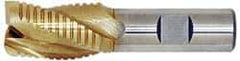 Value Collection - 1" Diam, 4" LOC, 3 Flute Cobalt Roughing & Finishing Square End Mill - Uncoated, 6-1/2" OAL, 1" Shank Diam, Weldon Shank, 30° Helix, Non-Centercutting - Eagle Tool & Supply