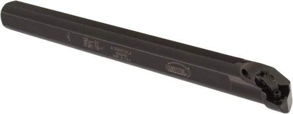Hertel - 1.22" Min Bore Diam, 12" OAL, 1" Shank Diam, A-MWLN Indexable Boring Bar - WN.. Insert, Screw or Clamp Holding Method - Eagle Tool & Supply