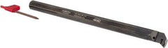 Hertel - 0.85" Min Bore Diam, 10" OAL, 5/8" Shank Diam, A-SDUP Indexable Boring Bar - DP.. Insert, Screw Holding Method - Eagle Tool & Supply