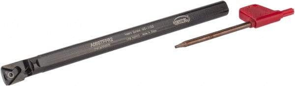 Hertel - 0.48" Min Bore Diam, 6" OAL, 3/8" Shank Diam, A-STFP Indexable Boring Bar - TP.. 21.51 Insert, Screw Holding Method - Eagle Tool & Supply