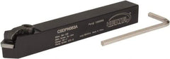 Hertel - CSDP, Neutral Cut, 1/2" Shank Height x 1/2" Shank Width, Positive Rake Indexable Turning Toolholder - 4" OAL, SP.. 322 Insert Compatibility, Series Clamp Type - Eagle Tool & Supply