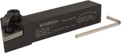 Hertel - MTJN, Right Hand Cut, 3° Lead Angle, 3/4" Shank Height x 3/4" Shank Width, Negative Rake Indexable Turning Toolholder - 4-1/2" OAL, TN..43. Insert Compatibility, Series Multi-Option - Eagle Tool & Supply