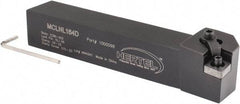 Hertel - MCLN, Left Hand Cut, 5° Lead Angle, 1" Shank Height x 1" Shank Width, Negative Rake Indexable Turning Toolholder - 6" OAL, CN..43. Insert Compatibility, Series Multi-Option - Eagle Tool & Supply
