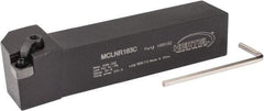 Hertel - MCLN, Right Hand Cut, 5° Lead Angle, 1" Shank Height x 1" Shank Width, Negative Rake Indexable Turning Toolholder - 5" OAL, CN..32. Insert Compatibility, Series Multi-Option - Eagle Tool & Supply