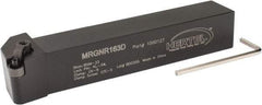 Hertel - MRGN, Right Hand Cut, 15° Lead Angle, 1" Shank Height x 1" Shank Width, Negative Rake Indexable Turning Toolholder - 6" OAL, RN..32 Insert Compatibility, Series Multi-Option - Eagle Tool & Supply