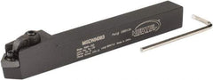 Hertel - MSDN, Neutral Cut, 0° Lead Angle, 1/2" Shank Height x 1/2" Shank Width, Negative Rake Indexable Turning Toolholder - 4-1/2" OAL, SN..32. Insert Compatibility, Series Multi-Option - Eagle Tool & Supply