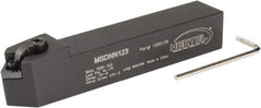 Hertel - MSDN, Neutral Cut, 0° Lead Angle, 3/4" Shank Height x 3/4" Shank Width, Negative Rake Indexable Turning Toolholder - 4-1/2" OAL, SN..32. Insert Compatibility, Series Multi-Option - Eagle Tool & Supply
