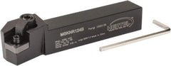 Hertel - MSKN, Right Hand Cut, 15° Lead Angle, 3/4" Shank Height x 3/4" Shank Width, Negative Rake Indexable Turning Toolholder - 4-1/2" OAL, SN..43. Insert Compatibility, Series Multi-Option - Eagle Tool & Supply