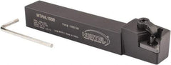 Hertel - MTAN, Left Hand Cut, 3° Lead Angle, 5/8" Shank Height x 5/8" Shank Width, Negative Rake Indexable Turning Toolholder - 4-1/2" OAL, TN..33. Insert Compatibility, Series Multi-Option - Eagle Tool & Supply