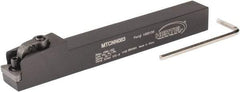 Hertel - MTCN, Neutral Cut, 0° Lead Angle, 1/2" Shank Height x 1/2" Shank Width, Negative Rake Indexable Turning Toolholder - 4-1/2" OAL, TN..33. Insert Compatibility, Series Multi-Option - Eagle Tool & Supply