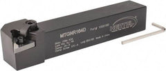 Hertel - MTGN, Right Hand Cut, 3° Lead Angle, 1" Shank Height x 1" Shank Width, Negative Rake Indexable Turning Toolholder - 6" OAL, TN..43. Insert Compatibility, Series Multi-Option - Eagle Tool & Supply