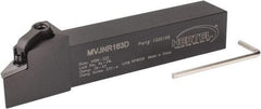 Hertel - MVJN, Right Hand Cut, 3° Lead Angle, 1" Shank Height x 1" Shank Width, Negative Rake Indexable Turning Toolholder - 6" OAL, VN..33. Insert Compatibility, Series Multi-Option - Eagle Tool & Supply