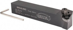 Hertel - MWLN, Left Hand Cut, 5° Lead Angle, 1" Shank Height x 1" Shank Width, Negative Rake Indexable Turning Toolholder - 6" OAL, WN..43. Insert Compatibility, Series Multi-Option - Eagle Tool & Supply