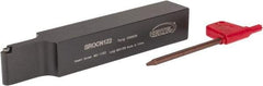 Hertel - SROC, Neutral Cut, 0° Lead Angle, 3/4" Shank Height x 3/4" Shank Width, Neutral Rake Indexable Turning Toolholder - 4-1/2" OAL, RC..21.5. Insert Compatibility, Series Screw-Type - Eagle Tool & Supply