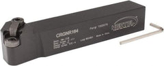 Hertel - CRGN, Right Hand Cut, 8° Lead Angle, 1" Shank Height x 1" Shank Width, Negative Rake Indexable Turning Toolholder - 6" OAL, RN..42 Insert Compatibility, Series Clamp Type - Eagle Tool & Supply