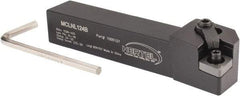 Hertel - MCLN, Left Hand Cut, 5° Lead Angle, 3/4" Shank Height x 3/4" Shank Width, Negative Rake Indexable Turning Toolholder - 4-1/2" OAL, CN..43. Insert Compatibility, Series Multi-Option - Eagle Tool & Supply