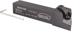 Hertel - MDJN, Left Hand Cut, 3° Lead Angle, 3/4" Shank Height x 3/4" Shank Width, Negative Rake Indexable Turning Toolholder - 4-1/2" OAL, DN..43. Insert Compatibility, Series Multi-Option - Eagle Tool & Supply