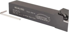 Hertel - MDJN, Left Hand Cut, 3° Lead Angle, 1" Shank Height x 1" Shank Width, Negative Rake Indexable Turning Toolholder - 6" OAL, DN..33. Insert Compatibility, Series Multi-Option - Eagle Tool & Supply