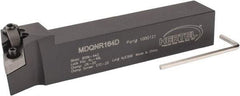 Hertel - MDQN, Right Hand Cut, 17.5° Lead Angle, 1" Shank Height x 1" Shank Width, Negative Rake Indexable Turning Toolholder - 6" OAL, DN..43. Insert Compatibility, Series Multi-Option - Eagle Tool & Supply
