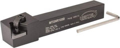 Hertel - MTGN, Right Hand Cut, 3° Lead Angle, 5/8" Shank Height x 5/8" Shank Width, Negative Rake Indexable Turning Toolholder - 4-1/2" OAL, TN..33. Insert Compatibility, Series Multi-Option - Eagle Tool & Supply