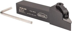 Hertel - MVJN, Left Hand Cut, 3° Lead Angle, 3/4" Shank Height x 3/4" Shank Width, Negative Rake Indexable Turning Toolholder - 4-1/2" OAL, VN..33. Insert Compatibility, Series Multi-Option - Eagle Tool & Supply
