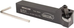 Hertel - MWLN, Left Hand Cut, 5° Lead Angle, 3/4" Shank Height x 3/4" Shank Width, Negative Rake Indexable Turning Toolholder - 4-1/2" OAL, WN..43. Insert Compatibility, Series Multi-Option - Eagle Tool & Supply