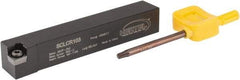 Hertel - SCLC, Right Hand Cut, 5° Lead Angle, 5/8" Shank Height x 5/8" Shank Width, Neutral Rake Indexable Turning Toolholder - 4" OAL, CC..32.5. Insert Compatibility, Series Screw-Type - Eagle Tool & Supply