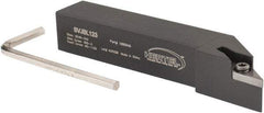Hertel - SVJB, Left Hand Cut, 3° Lead Angle, 3/4" Shank Height x 3/4" Shank Width, Neutral Rake Indexable Turning Toolholder - 4-1/2" OAL, VB..33. Insert Compatibility, Series Screw-Type - Eagle Tool & Supply