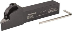 Hertel - MVJN, Right Hand Cut, 3° Lead Angle, 3/4" Shank Height x 3/4" Shank Width, Negative Rake Indexable Turning Toolholder - 4-1/2" OAL, VN..33. Insert Compatibility, Series Multi-Option - Eagle Tool & Supply