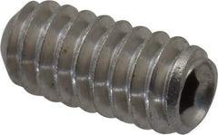 Value Collection - #2-56 UNC, 3/16" OAL, Cup Point Set Screw - Grade 18-8 Stainless Steel, 0.035" Key - Eagle Tool & Supply